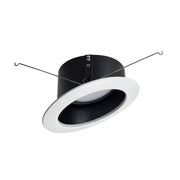 Nora NLRS-611 6" Sloped LED Retrofit Reflector, 5CCT Selectable - Black/White