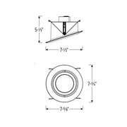 Nora NLRS-611 6" Sloped LED Retrofit Reflector, 5CCT Selectable