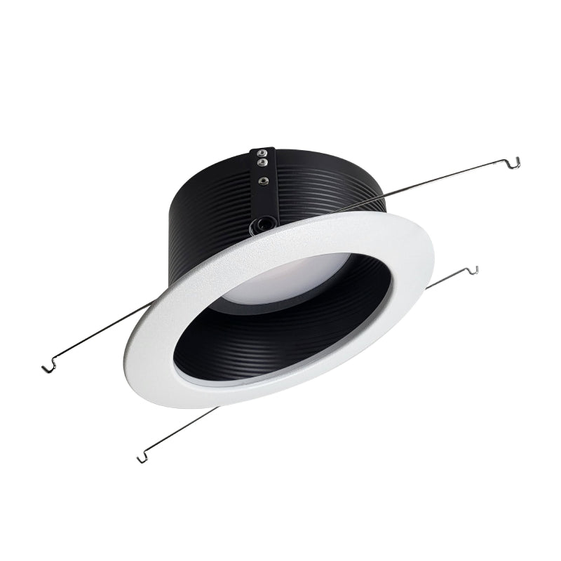 Nora NLRS-612 6" Sloped LED Retrofit Baffle, 5CCT Selectable - Black/White