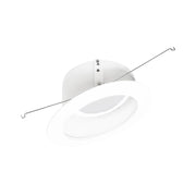 Nora NLRS-612 6" Sloped LED Retrofit Baffle, 5CCT Selectable - White/White