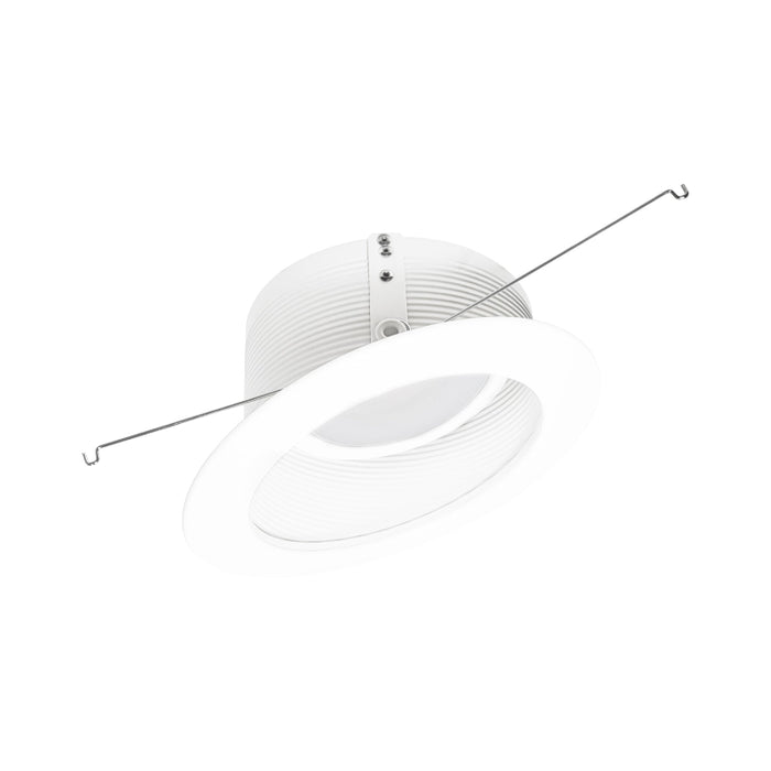Nora NLRS-612 6" Sloped LED Retrofit Baffle, 5CCT Selectable - White/White