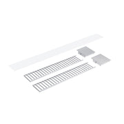Nora NLUD-2LOUV 2-ft Louver Kit for NLUD-2334 - Aluminum Louver / Aluminum End Cap