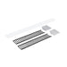 Nora NLUD-2LOUV 2-ft Louver Kit for NLUD-2334 - Black Louver / Aluminum End Cap