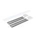 Nora NLUD-2LOUV 2-ft Louver Kit for NLUD-2334 - Black Louver / White End Cap