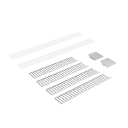Nora NLUD-4LOUV 4-ft Louver Kit for NLUD-4334 - Aluminum Louver / Aluminum End Cap