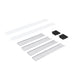 Nora NLUD-4LOUV 4-ft Louver Kit for NLUD-4334 - Aluminum Louver / Black End Cap