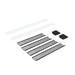Nora NLUD-4LOUV 4-ft Louver Kit for NLUD-4334 - Black Louver / Black End Cap