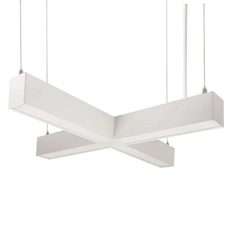 Nora NLUD-X334 "X" Shaped L-Line LED Indirect/Direct Linear, 3CCT Selectable, 120-347V