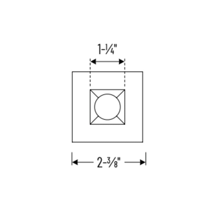 Nora NM1-PSDT Square Trim for NM1-PRDC