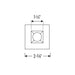 Nora NM1-PSDT Square Trim for NM1-PRDC