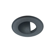 Nora NM1-RAEYELID 1" Round Scoop Stainless Steel Trim for NM1-170 - Black