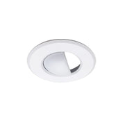 Nora NM1-RAEYELID 1" Round Scoop Stainless Steel Trim for NM1-170 - White