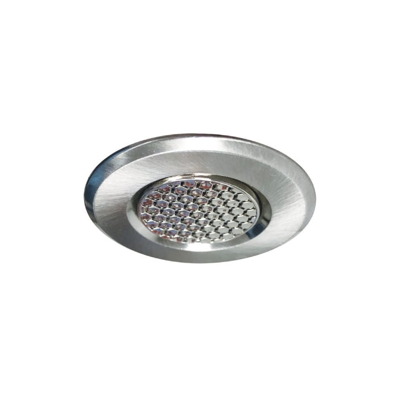 Nora NM1-RAIHEC 1" Round Hexcell Louver Trim for NM1-170 - Brushed Nickel