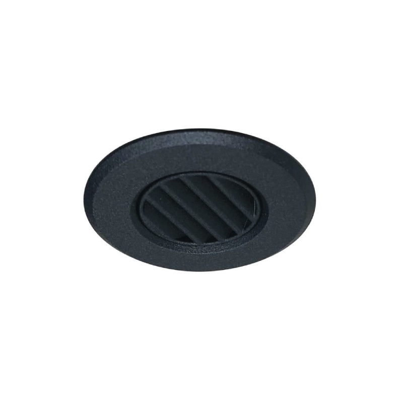 Nora NM1-RLOUV 1" Round Louver Stainless Steel Trim for NM1-170 - Black