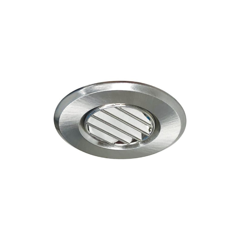 Nora NM1-RLOUV 1" Round Louver Stainless Steel Trim for NM1-170 - Brushed Nickel