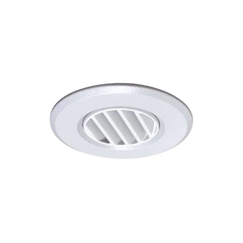 Nora NM1-RLOUV 1" Round Louver Stainless Steel Trim for NM1-170 - White