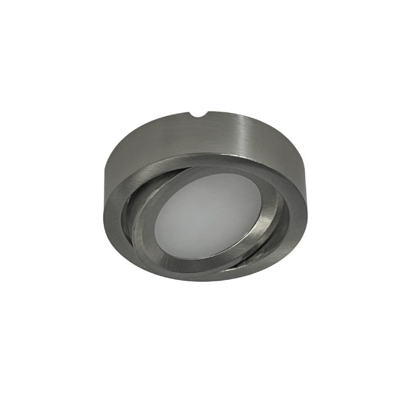 Nora NMP-A 12V Josh Adjustable LED Puck Light - Brushed Nickel
