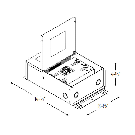 Nora NMT-303/24C2D2 277V/24V 300W Class 2 Dimmable Hardwire Magnetic Driver