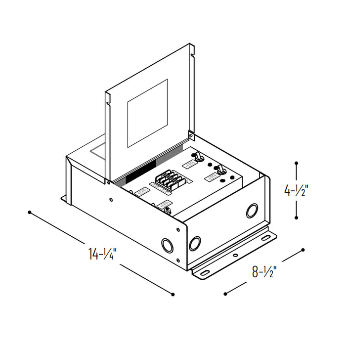 Nora NMT-303/24C2D1 120V/24V 300W Class 2 Dimmable Hardwire Magnetic Driver