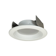 Nora NOXAC-432 4" AC Onyx 15W LED Round Retrofit Baffle, 1000 Lumens, 120V, White Finish