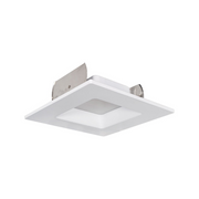 Nora NOXAC-436 4" AC Onyx 14.5W LED Square Retrofit Reflector, 1000 Lumens, 120V, White Finish