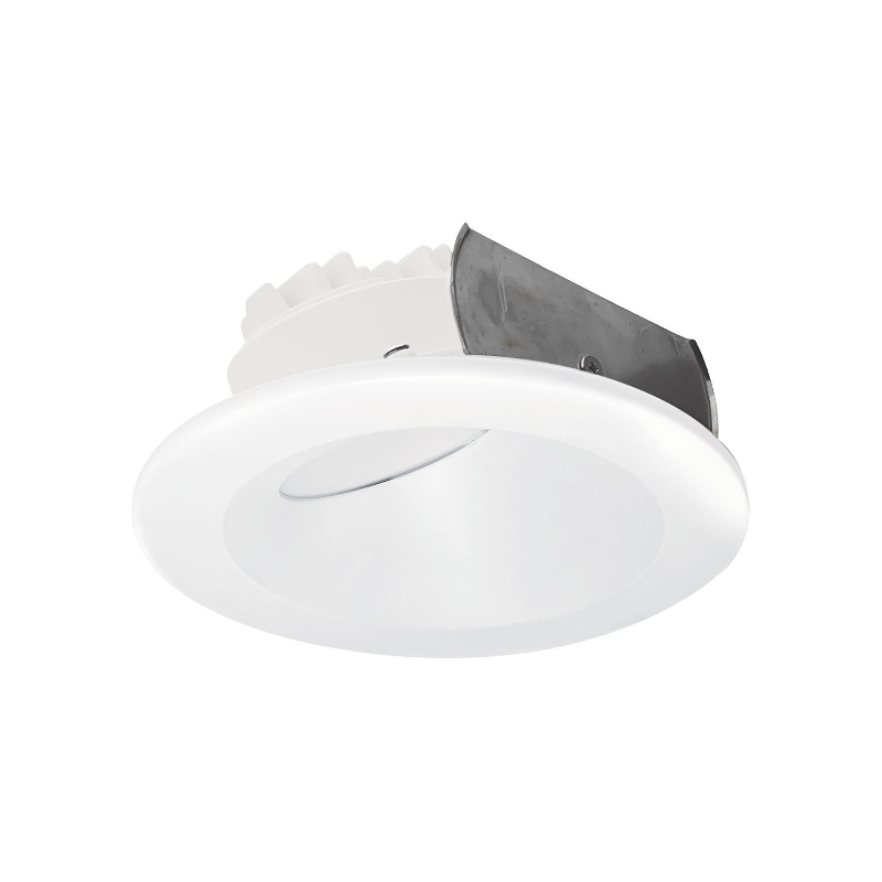 Nora NOXAC-4RWTW 4" AC Onyx 11W LED Round Wall Wash Retrofit, 5CCT Selectable, 120V, White Finish