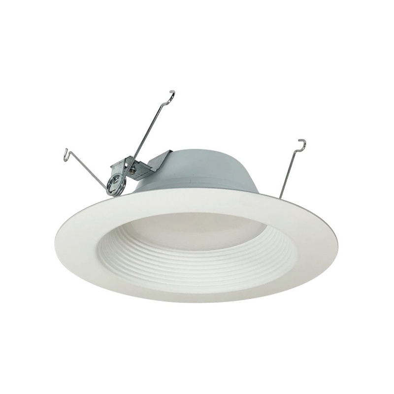 Nora NOXAC-5632 5"/6" AC Onyx 15.5W LED Round Retrofit Baffle, 1150 Lumens, 120V, White Finish