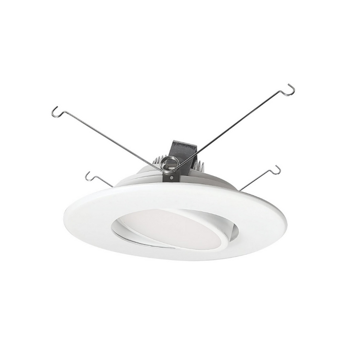 Nora NOXAC-56RGTW 5"/6" AC Onyx 14.5W LED Round Adjustable Retrofit, 5CCT Selectable, 120V, White Finish