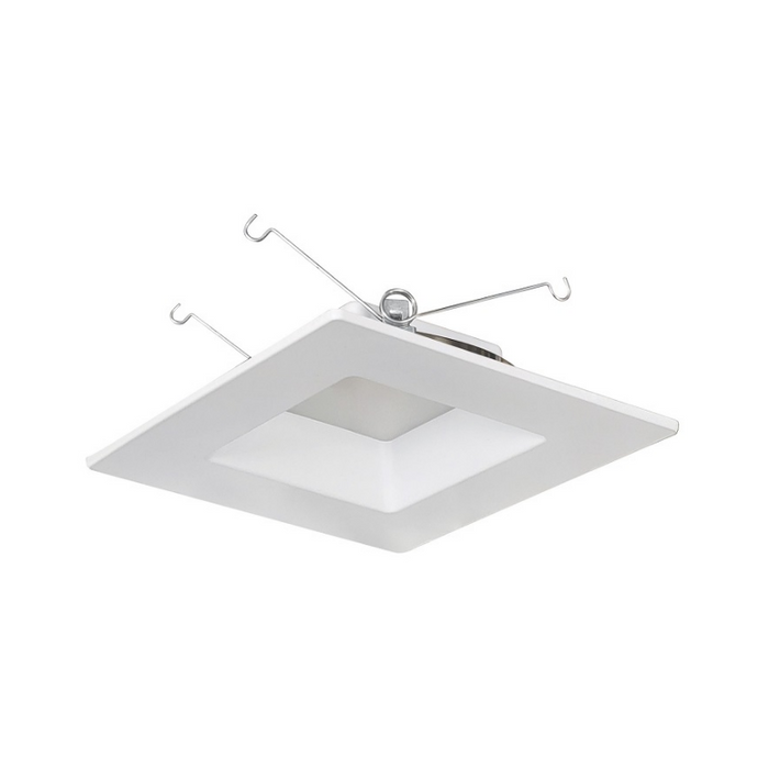 Nora NOXAC-636 6" AC Onyx 17W LED Square Retrofit Reflector, 1100 Lumens, 120V, White Finish