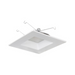 Nora NOXAC-636 6" AC Onyx 17W LED Square Retrofit Reflector, 1100 Lumens, 120V, White Finish