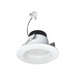 Nora NOXLV-4R1TW 4" Onyx 11W LED Round Retrofit Reflector, 5CCT Selectable, 12V, White Finish