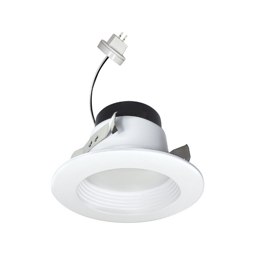 Nora NOXLV-4R2TW 4" Onyx 11W LED Round Retrofit Baffle, 5CCT Selectable, 12V, White Finish