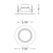 Nora NOXTW-5632 Onyx Tunable White 5"/6" 15.5W LED Baffle, 5CCT Selectable, 1100 Lumens, 120V