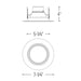 Nora NOXTW-5632 Onyx Tunable White 5"/6" 15.5W LED Baffle, 5CCT Selectable, 1100 Lumens, 120V