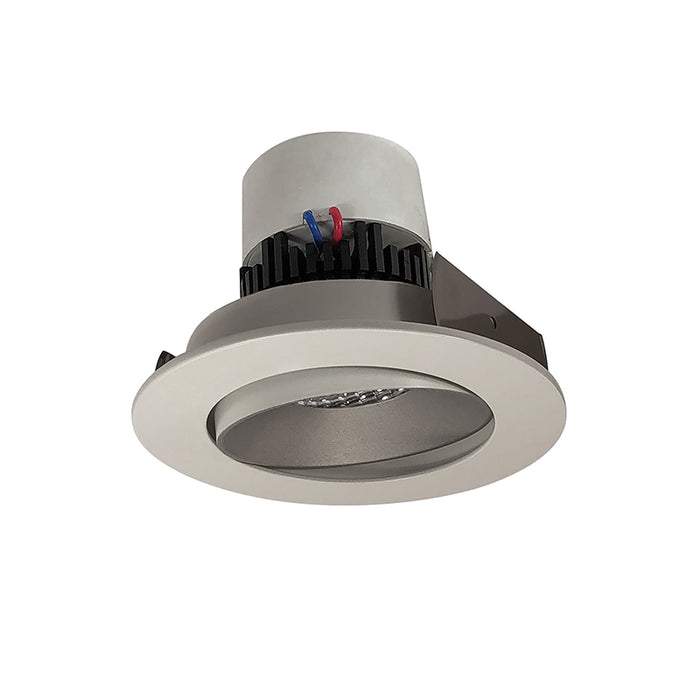 Nora NPR-4RCCDX 4" Pearl 12W LED Round Adjustable Cone Retrofit, Comfort Dim, 950 Lumens, 120V - Haze / White