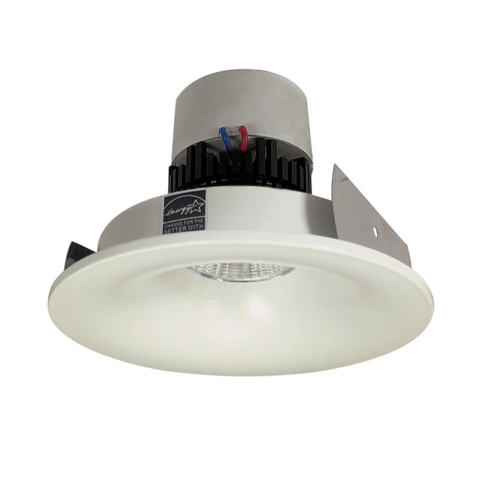 Nora NPR-4RNBCDX 4" Pearl 12W LED Round Bullnose Retrofit, Comfort Dim, 950 Lumens, 120V - White