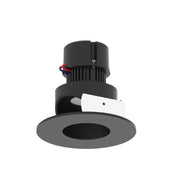 Nora NPR-4RPHA 4" Pearl 10W LED Round Adjustable Pinhole Retrofit, 950 Lumens, 120V - Black / Black 