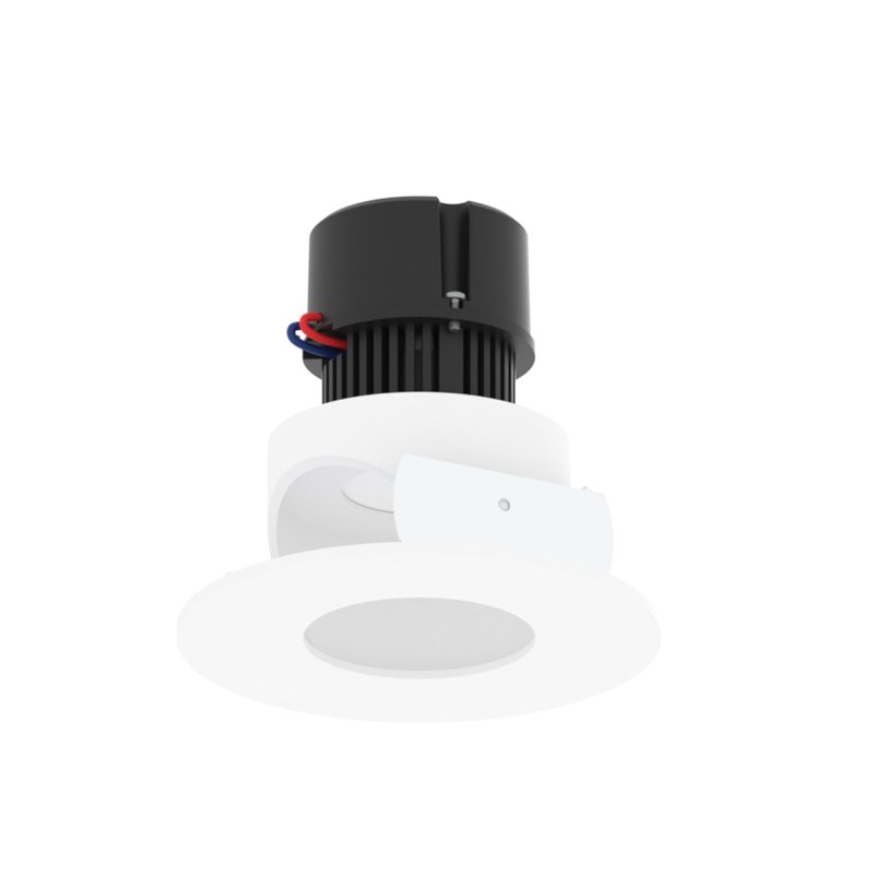 Nora NPR-4RPHACDX 4" Pearl 10W LED Round Adjustable Pinhole Retrofit, Comfort Dim, 550 Lumens, 120V - Matte Powder White