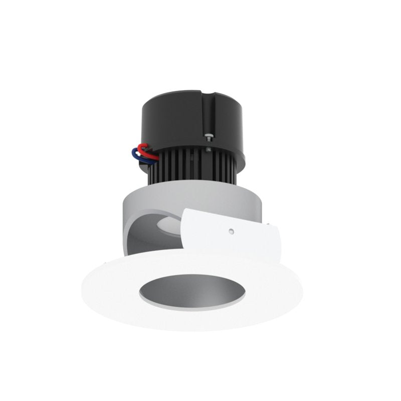 Nora NPR-4RPHA 4" Pearl 10W LED Round Adjustable Pinhole Retrofit, 950 Lumens, 120V - Haze / Matte Powder White