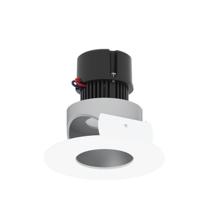 Nora NPR-4RPHA 4" Pearl 10W LED Round Adjustable Pinhole Retrofit, 950 Lumens, 120V - Haze / Matte Powder White