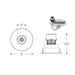 Nora NPR-4RPHA 4" Pearl 10W LED Round Adjustable Pinhole Retrofit, 950 Lumens, 120V