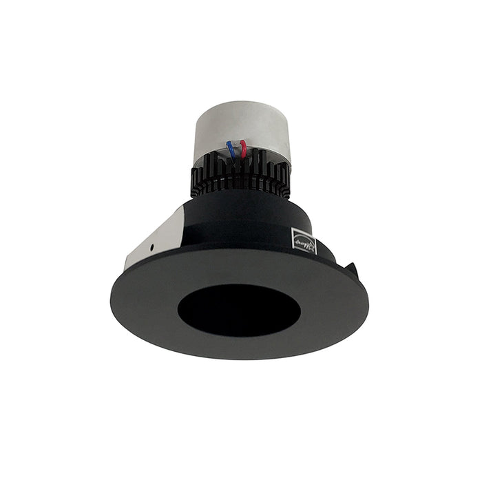 Nora NPR-4RPHCDX 4" Pearl 12W LED Round Fixed Pinhole Retrofit, Comfort Dim, 950 Lumens, 120V - Black / Black