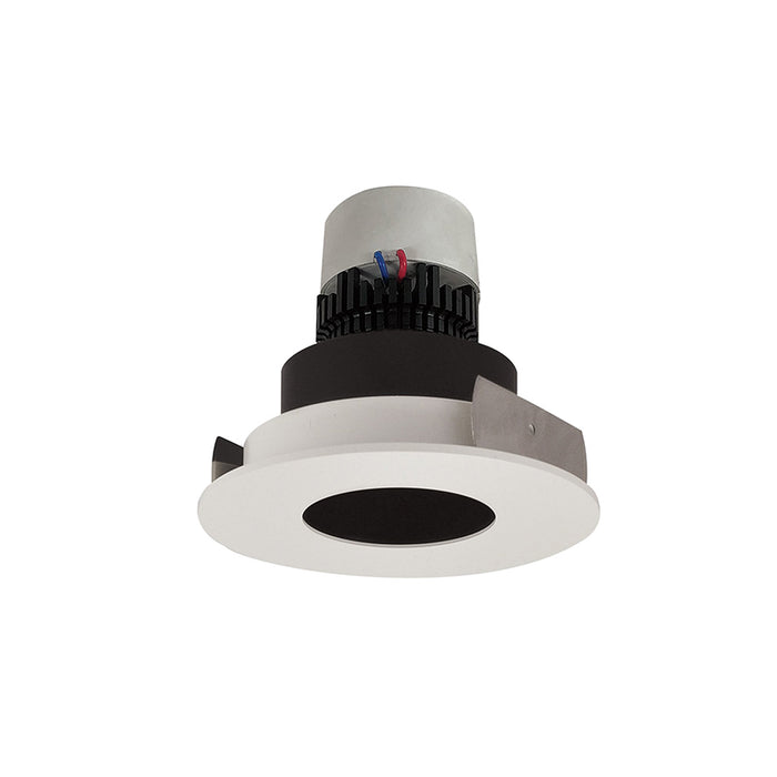 Nora NPR-4RPHCDX 4" Pearl 12W LED Round Fixed Pinhole Retrofit, Comfort Dim, 950 Lumens, 120V - Black / Matte Powder White