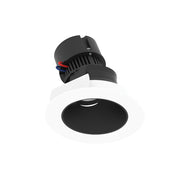 Nora NPR-4RSLACDX 4" Pearl 10W LED Round Adjustable Slot Retrofit,  Comfort Dim, 600 Lumens, 120V - Black / Matte Powder White