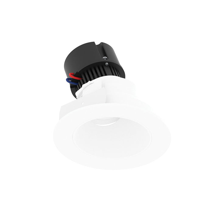 Nora NPR-4RSLACDX 4" Pearl 10W LED Round Adjustable Slot Retrofit,  Comfort Dim, 600 Lumens, 120V - Matte Powder White