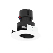 Nora NPR-4RSL 4" Pearl 10W LED Round Adjustable Slot Aperture Retrofit, 950 Lumens, 120V - Black / Matte Powder White