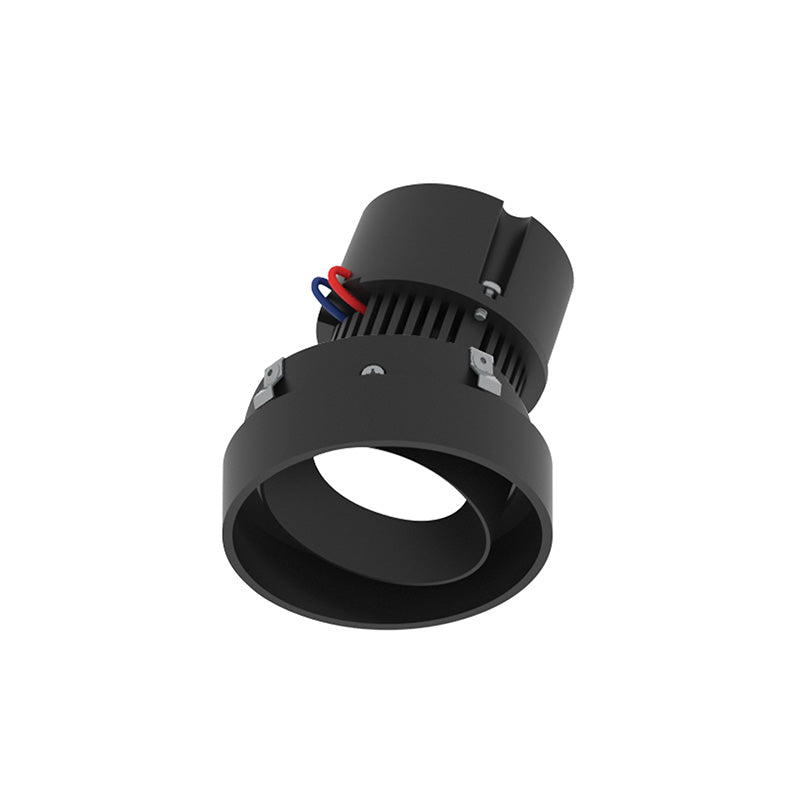 Nora NPR-4RTLA 4" Pearl 10W LED Round Trimless Adjustable Retrofit, 1150 Lumens, 120V - Black