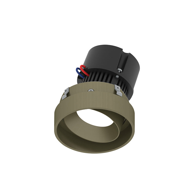 Nora NPR-4RTLA 4" Pearl 10W LED Round Trimless Adjustable Retrofit, 1150 Lumens, 120V - Champagne Haze