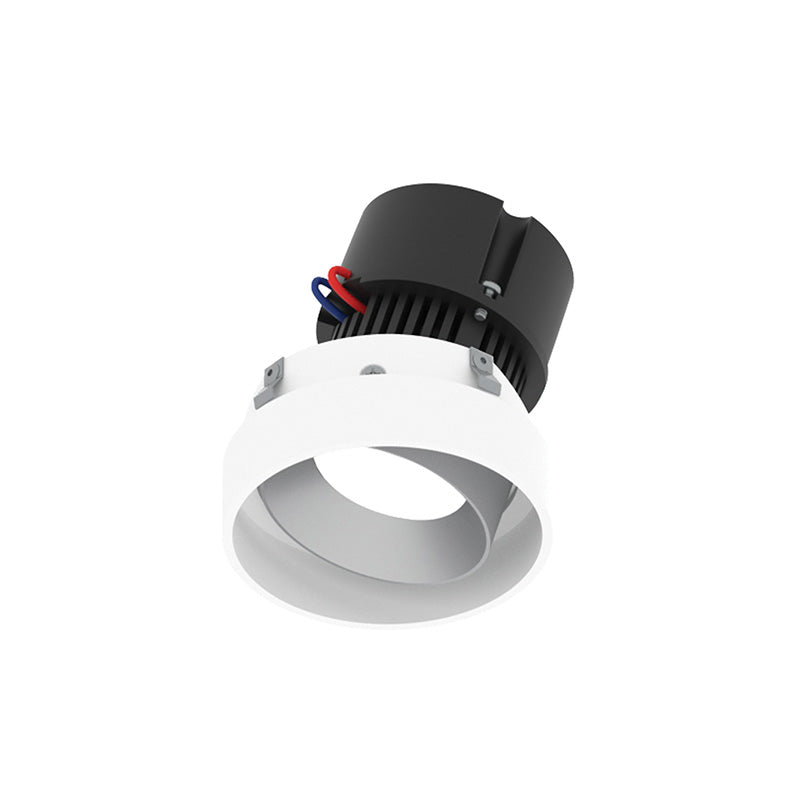 Nora NPR-4RTLA 4" Pearl 10W LED Round Trimless Adjustable Retrofit, 1150 Lumens, 120V - Haze Adjustable / Bright White Reflector