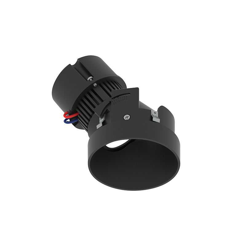 Nora NPR-4RTSLA 4" Pearl 10W LED Round Trimless Adjustable Slot Retrofit, 1050 Lumens, 120V - Black